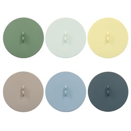 Hitefu Set of 6 Round Silicone Cup Covers, Multicolored Silicone Cup Lids for Mugs, Flexible Mug Covers for Coffee & Tea