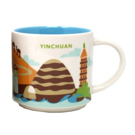 Starbucks You Are Here Series Yinchuan Ceramic Mug, 14 Oz