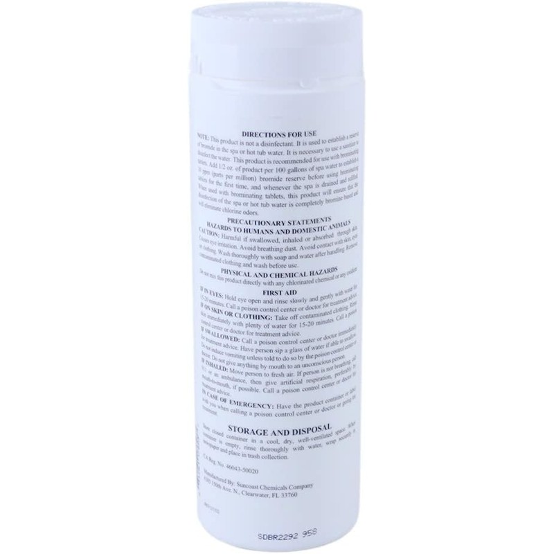 SpaChoice 2-Pounds Premium Bromine Booster, Sodium Bromide for Hot Tub,