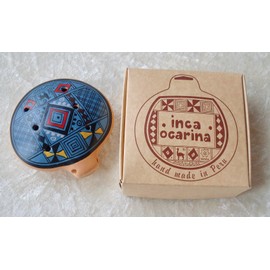 Traditional Peru Fair Trade Ocarina Flute Blue