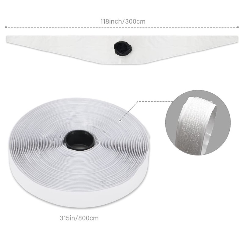 BEWAVE Portable AC Window Seal, Universal Window Seal for Portable