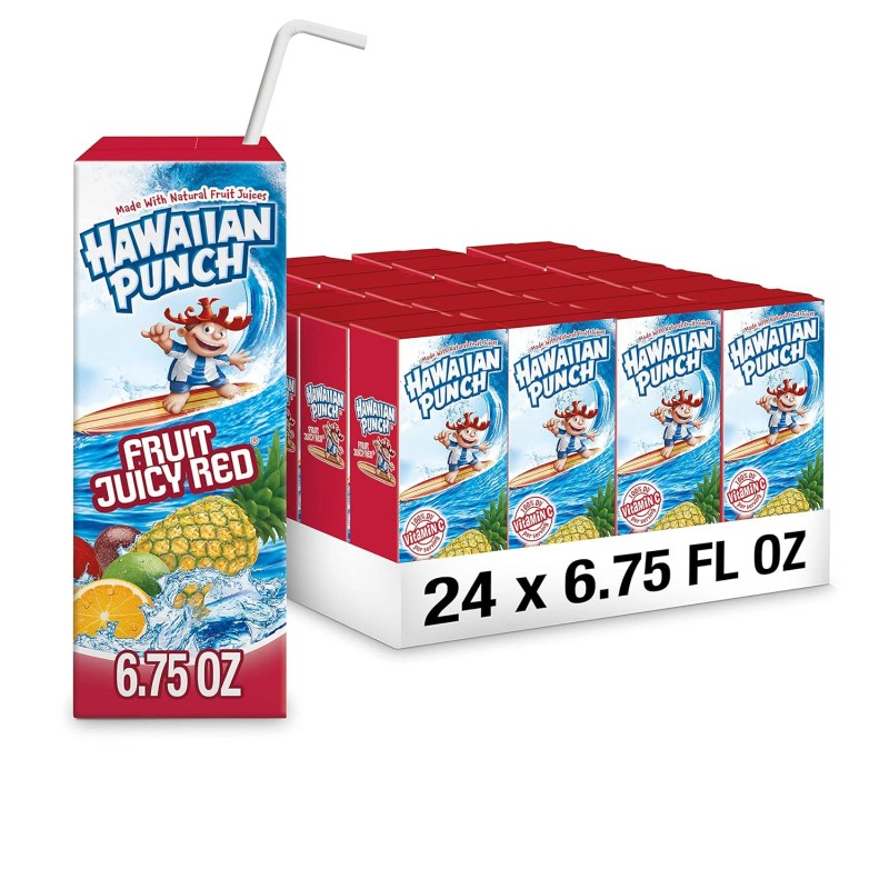 Hawaiian Punch Polar Blast Juice, 10oz Bottles, 24 Pack, Caffeine-Free