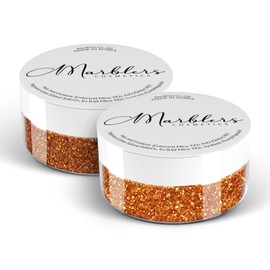 MARBLERS Cosmetic Grade Fine Glitter Duo [Copper & Holo Burnt Orange] 0.36oz (10g) | Non-Toxic | Vegan | Cruelty-Free | Eyeshadow, Nail Polish, Nail Art | Festival, Rave & Party Makeup | Body & Face