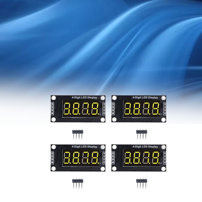 4 Sets Digital Tube Display Module LED 4 Digit 7