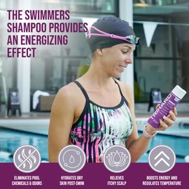 TRIHARD Swimmers Shampoo Extra Boost | Removing Chlorine and Hard Water Negative Effects | Specialized Swim Shampoo (Pack of 2)
