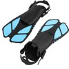 1 Pair Adjustable Diving Fins Soft TPR Open Heel Long