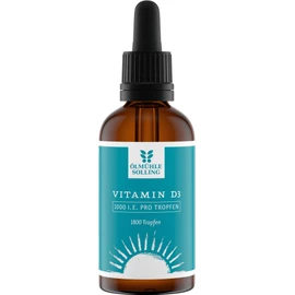 Vitamin D3 Drops 1,000 IU per Drop | 50 ml | with MCT Oil from Coconut Ölmühle Solling