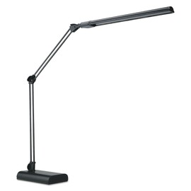 Alera ALELED908B 3.25 in. W x 6 in. D x 21.5 in. H Adjustable LED Desk Lamp - Black