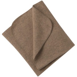 Ecoable Kids Thermal Throw: Organic Merino Wool Baby Receiving Blanket, 31x40 inches (Walnut)