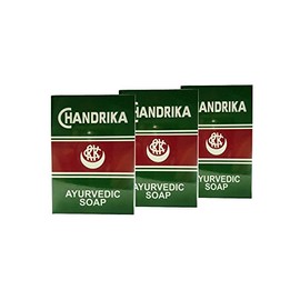 CHANDRIKA AYURVEDEC SOAP 3SET CHANDERIKA HERBAL SOAP, Set of 3