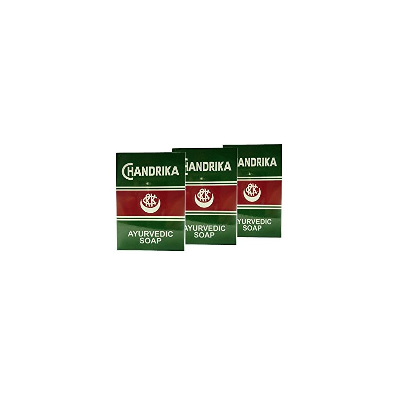 CHANDRIKA AYURVEDEC SOAP 3SET CHANDERIKA HERBAL SOAP, Set of 3
