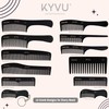 KYVU B22 Black Wide-Tooth Detangling Comb for Curly & Thick