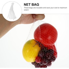 100 Piezas Bolsa De Malla PláStica Para Frutas Y Verduras Red Para Frutas Y Verduras Transpirable Para Supermercado Almacenamiento De Cebollas Mariscos Juguetes Reutilizable