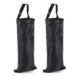 Wogomz 2PCS Car Trash Bag, Seat Back Hanging Car Garbage Bag, Waterproof Hanging Car Trash Can for Camping, Outdoor Traveling, Home Use & Car Storage, Washable Oxford Material