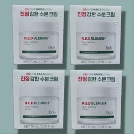 Dr.G 닥터지 레드 블레미쉬 클리어 수딩 크림 70ml 4개 Dr.G Red Blemish Clear Soothing Cream 70ml - 4pcs [4 pieces of 70ml]