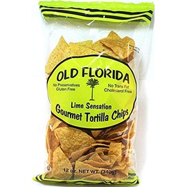 Old Florida Gourmet Products Lime Sensation Tortilla Chips 11oz - Case of 12