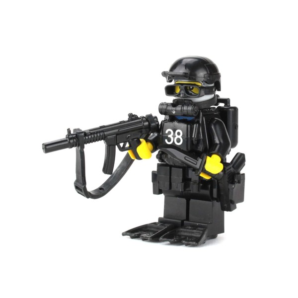 Battle Brick Navy Seal Special Forces Diver (SKU68) Custom Minifigure