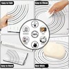 Mepple Rolling Pin with Thickness Rings and Pastry Baking Mat,
