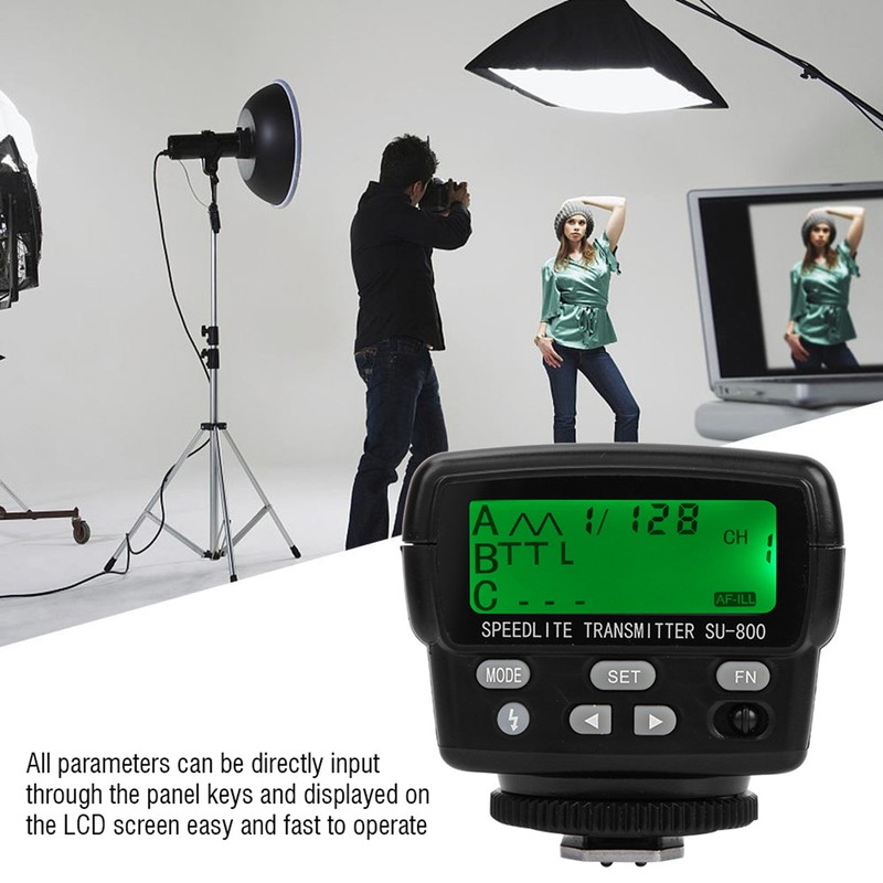 SU800 Wireless TTL Speedlight Commander Flash Light Trigger Transmitter for