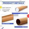 Dunzoom 2 Pack 4 x 48 Inch Mailing Tubes 0.12"