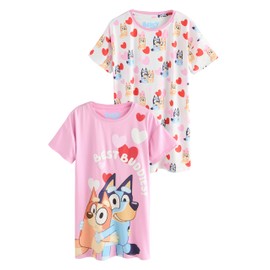 NEXT Bluey Nightgowns 2 Pack, pink