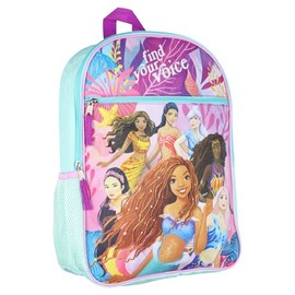 The Little Mermaid Backpack Live Action Movie | Ariel Find Your Voice Shimmer 16" Bookbag