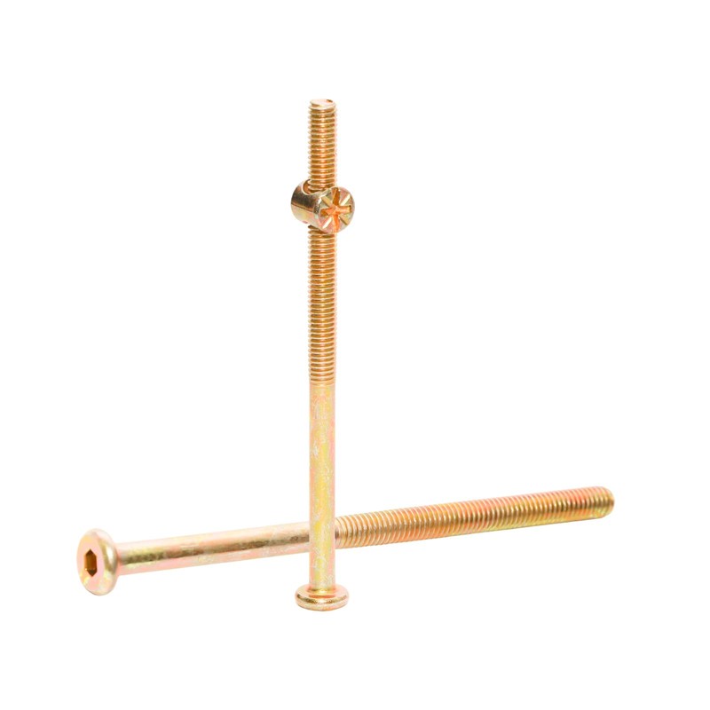 Lilaly 10 Set Barrel Nut and Bolt M6 Barrel Nut