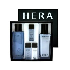 Hera 헤라 NEW 옴므 블루에센스 2종 기획 세트 남자 기초 스킨 로션 세트 최신제조 Hera NEW Homme Blue Essence 2-Set Men's Basic Skin Lotion Set Latest Manufacture