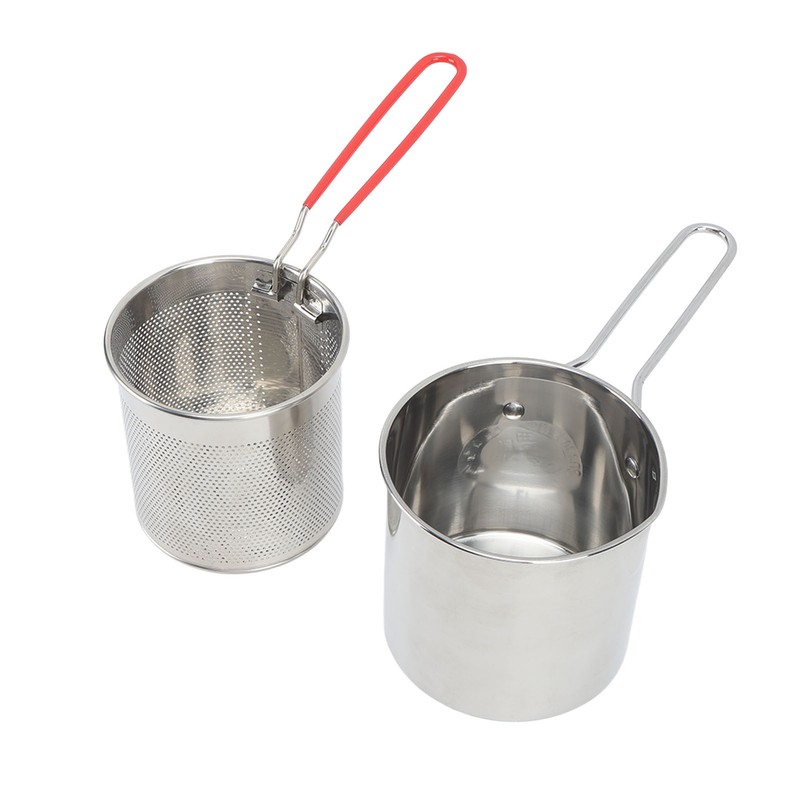 Small Deep Fryer Pot Stainless Steel Olecranon Type Diversion Japanese