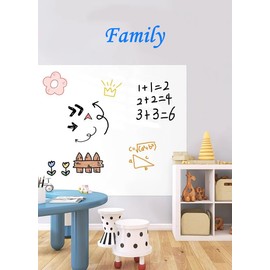 48" x 100" Dry Erase Whiteboard Wall Decal, Stick and Peel, Self-Adhesive Vinyl Roll, Bonus Marker (48×100 Inches)