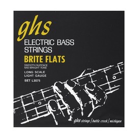 GHS L3075 45 - 98 Light Long Scale Brite Flats Bass String Set