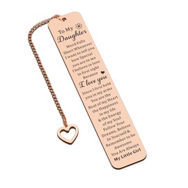 Easter Basket for Daughter Teen Girls, College Girls Easter Gifts, Daughter Bookmark, Daughter Gifts from Mom, Birthday Gifts for Daughter Stepdaughter Grown Daughter, Bonus Daughter Gifts