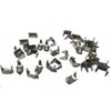 Enyolidimk 100 Pcs Leather Staples Staple Fasteners Holders Copper for