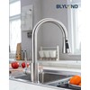 BLYLUND Kitchen Faucets with Soap Dispenser, Brushed Nickel Kitchen Faucet