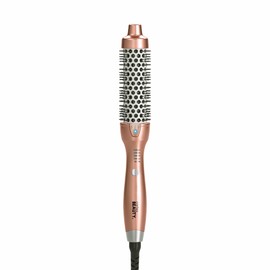 Cortex Beauty 1.5" Ionic Temperature Control Hot Brush – 4 Heat Settings, Frizz-Free, Dual Voltage, 360° Swivel Cord, Salon-Quality Styling (Rose Gold)