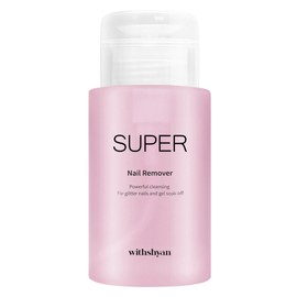 With Shan Large Capacity Pump Type Super Nail Remover, 200ml, 1 Piece / 위드샨 대용량 펌프형 슈퍼 네일 리무버, 200ml, 1개