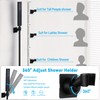 All Metal Shower Heads with Handheld Spray Combo, JFJIARUI 12