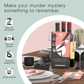 Culinario Mortale Murder at The Grand Hotel - A Modern Murder Mystery Dinner Party Game for 6-8 Players