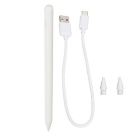 Magnetic Stylus Pen Rechargeable Tablet Pencil Active Capacitive Stylus Pen for IOS Tablet After 2018 ID766 White