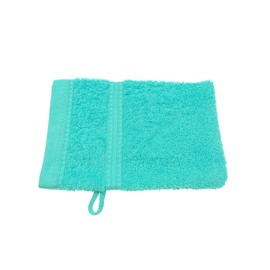 Julie Julsen® Organic Wash Mitt Set, 10 Wash Mitts Available in 32 Colours, Soft and Absorbent, Turquoise, 15 x 21 cm