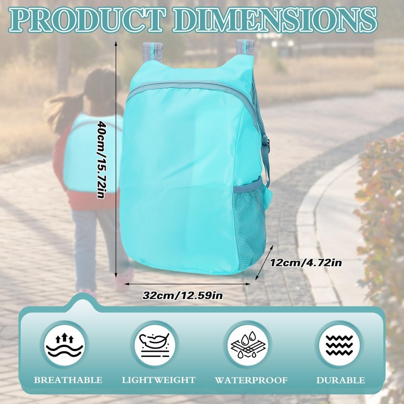 Donmnemb 15L Hiking Backpack, Lightweight Packable Backpack Travel Hiking Daypack