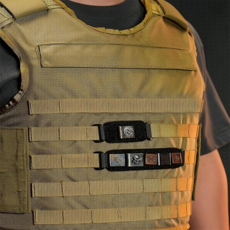 DONGKER Double-Sided Morale Badge Base,MOLLE Patch Hook & Loop Display
