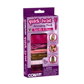 Conair Quick Twist Hair Braider Accessory Kit, Sparkle and Shine