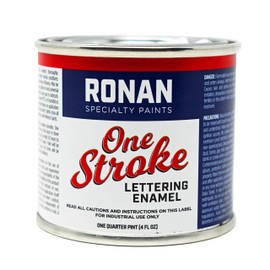 Ronan Specialty Paints One Stroke Lettering Enamel White 4 Oz.