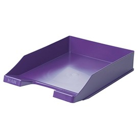 HAN Classic Letter Tray, DIN A4/C4, Stackable, Sturdy, Modern, Trend Colour Purple