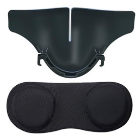 TNE Lens Cover and Nose Guard for Meta Quest 3 VR Headset | Protective Dust Proof Cover Anti-Scratch Protector Soft Lens Pad Accessories and Light Blocker Nose Piece for Quest 3 (Black)