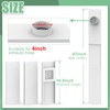 Memrita Dryer Vent Window Kit for 4" Diameter Dryer Vent
