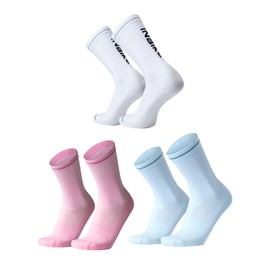 INBIKE 3 Pairs Cycling Socks Women Breathable Bike Socks Athletic Socks for Running Mountain Biking Riding