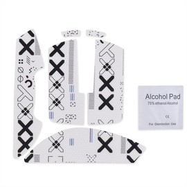 Cool Patterns Textures Grip Tape Compatible for Razer Viper v3 pro Grip Tape Gaming Mouse (White)