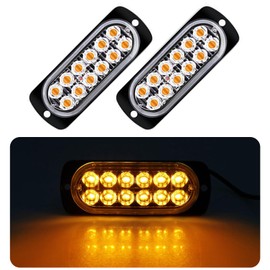 sakurawing Universal Strobe Flash LED Light Daylight for Car, Bike, Truck 12V 24V Waterproof High-Intensity Custom Amber